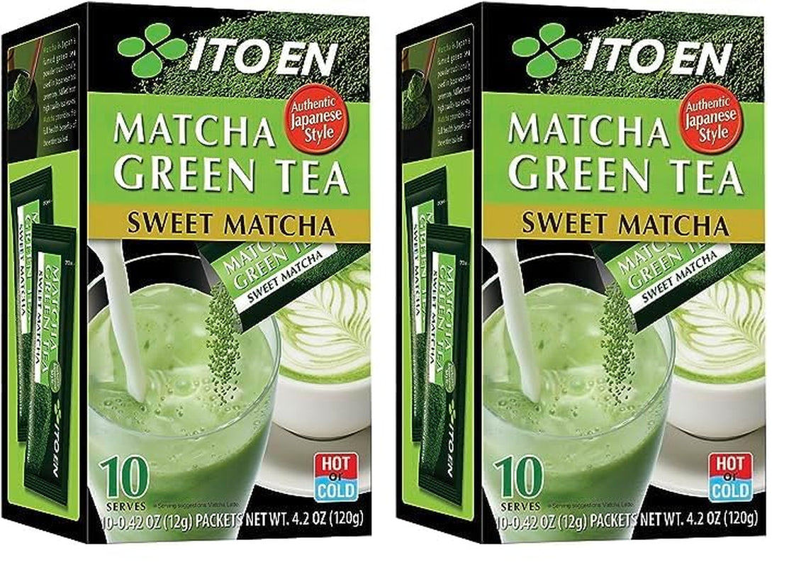 ITO EN Instant Matcha Powder – slazený čajový prášek Matcha ve 12g sáčcích (10 kusů v balení) – 1 x 120 g (2 balení)