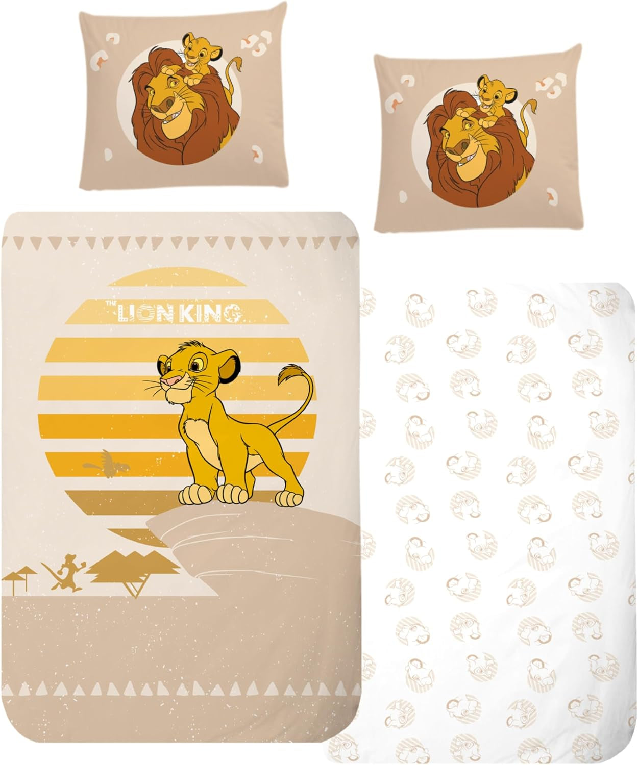 Povlečení pro děti, různé animované postavičky, 100% bavlna Povlečení pro děti Naty Shop The Lion King