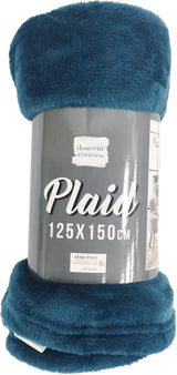 Douceur D'Intérieur FLANOU Plaid, Polyester, Modrá, 125 X 150 Cm Přikrývky a přikrývky Naty Shop