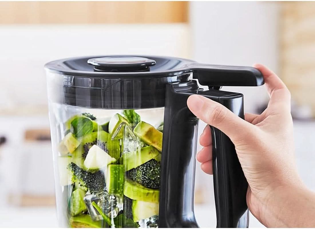 Krups Highspeed - Standmixer Infinymix KB9158 | 1600 W | 5 automatických programů + manuální nastavení | Tritanbehälter | Vč. Rezeptheft | Smoothies, koktejly, ledová tříšť | Schwarz Kitchen Naty Shop