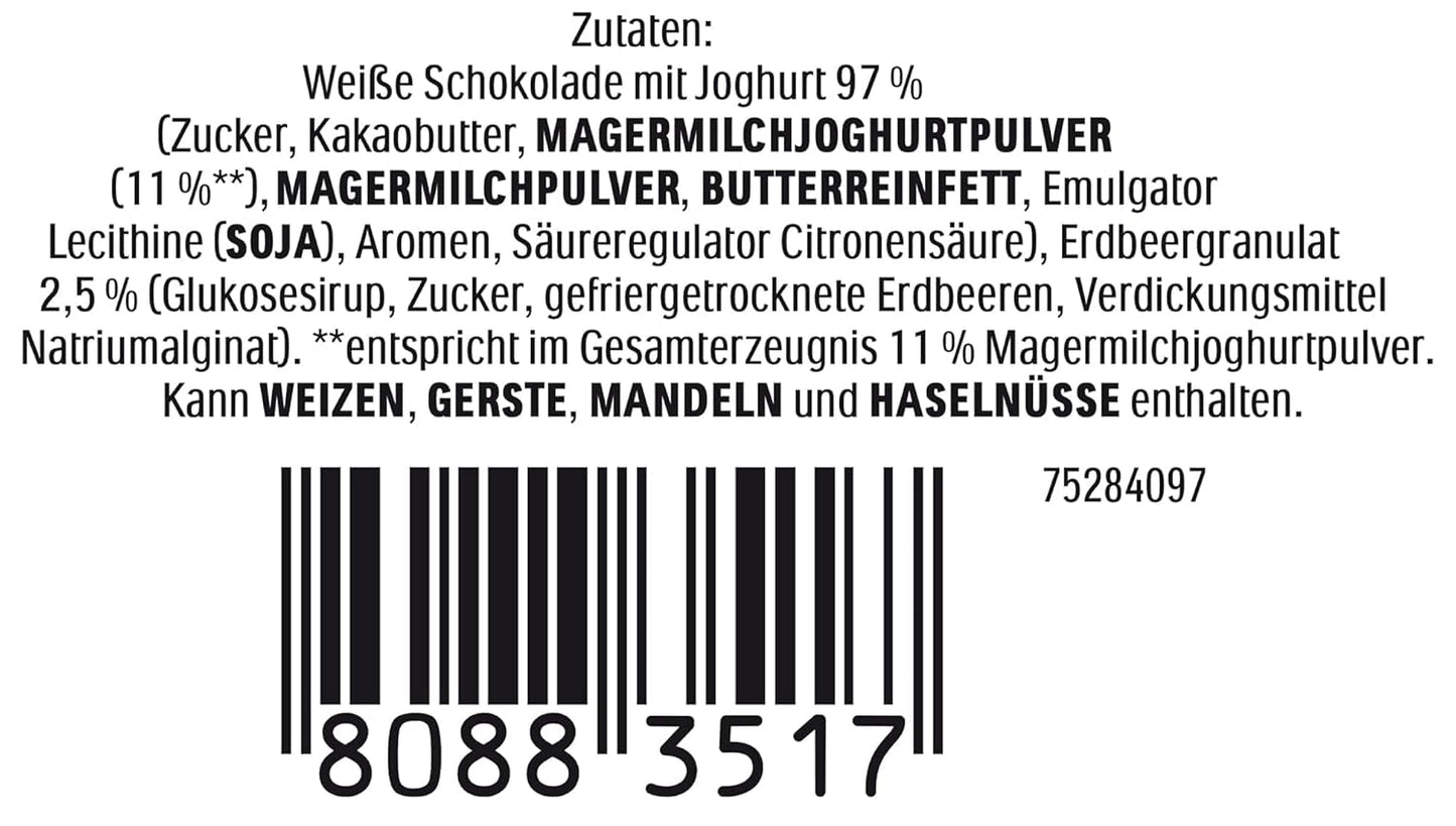 Ferrero Osterhase | 75 G| Weiße Joghurtschokolade Mit Fruchtigen Erdbeercrisps | Velikonoce | Osterhas | Geschenk Aus Schokolade v Hasenform Naty Shop
