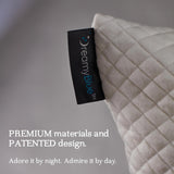 Dreamyblue Premium Polštář na spaní - Výplň z drcené paměťové pěny [Nastavitelný loft] Pratelný potah z viskózy z bambusu - Na posuvné strany, záda a bříško - Standardní polštáře Naty Shop