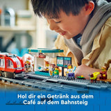 LEGO City tramvaj se stanicí, nápad na dárek pro fanoušky autíček od 7 let, se 6 minifigurkami a vodicím psem pro hraní rolí, stavebnice 60423 Stavebnice Besuche den LEGO-Store