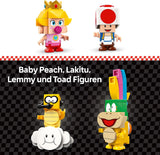 LEGO Super Mario: Mario Kart – sada broskev a Grand Prix, figurky Nintendo – ropucha, Lakitu, broskev a Lemmy, dárek pro kluky, dívky a hráče 8+, dobrodružná hračka 72036 stavebnice Beuche den LEGO-Store