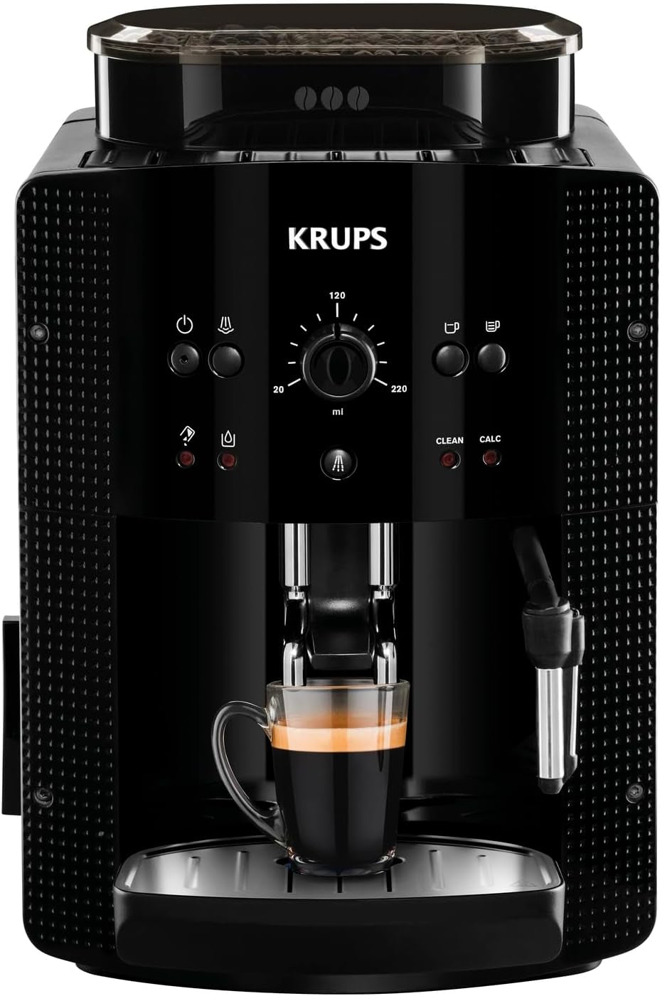Espresso kávovar Krups Roma EA81M8 1,7 l, 3 nastavení teploty, 3 textury mleté ​​kávy, černá