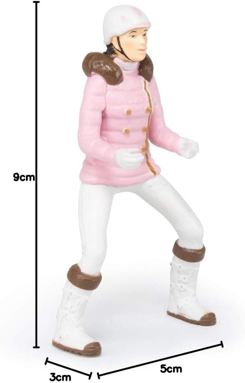 PAPO - Figurka koně - Rider Fashion Winter, vášeň pro ježdění, hračka pro děti od 3 let. Akční figurky Naty Shop
