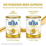 BEBA SUPREME 2 Pokračovací mléko po 6 měsících, pouze laktóza, bez palmového oleje, balení 6 ks (6 x 800 g) Naty Shop