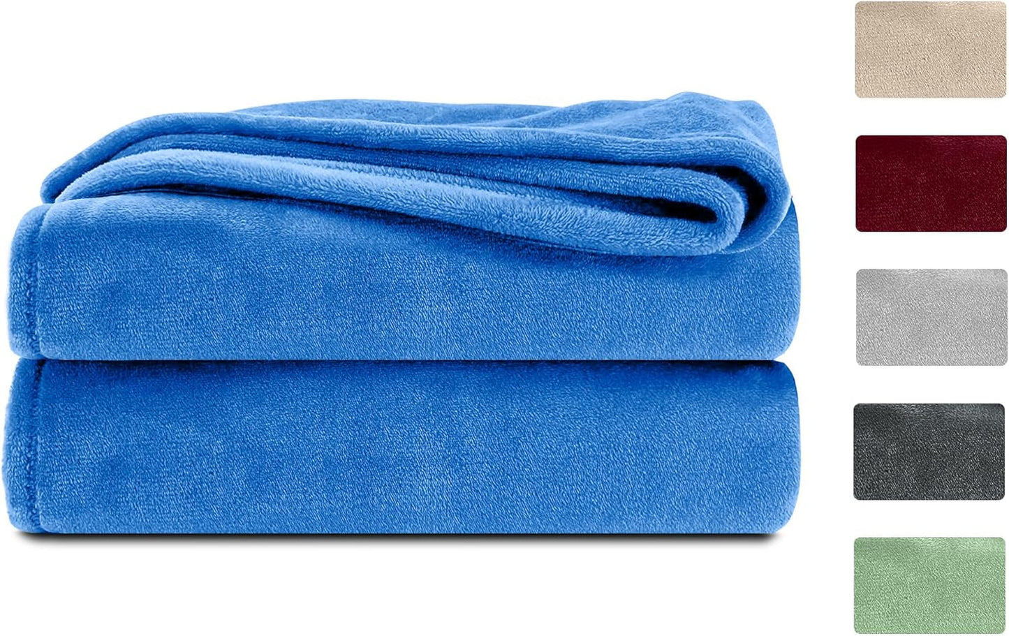 Nadýchaná deka Komfortec, pohodlná deka, fleecová deka, certifikace Oeko-Tex, super měkká, 150X200 Cm, 260 G/M², béžová Postele a přikrývky Besuche den Komfortec-Store Blue 150 X 200 Cm