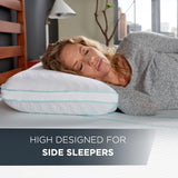 Polštář TEMPUR-PEDIC Tempur-Cloud Prohi Polštář, Paměťová pěna, Bílá/Opulentní zahrada, Polštáře King Standard Naty Shop