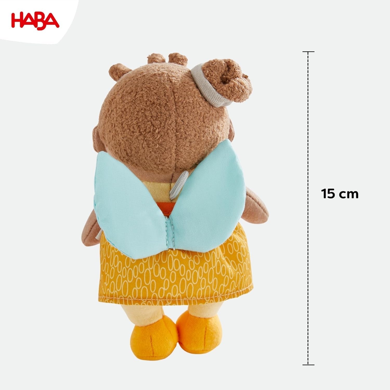 HABA Guardian Angel Holly - Panenka z měkké látky (15 cm), perfektní dárek na uvítanou pro miminka a batolata - Lze prát na 30 °C - 2011871001