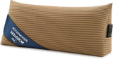 Péřový polštář, zádový polštář, sametový polštář, šířka 70 cm - polštář na čtení na postel, pohovku a pohovku, velký polštář na pohovku, nástěnný polštář, polštář na pohovku, polštář na čtení, podpěra zad, světle šedá