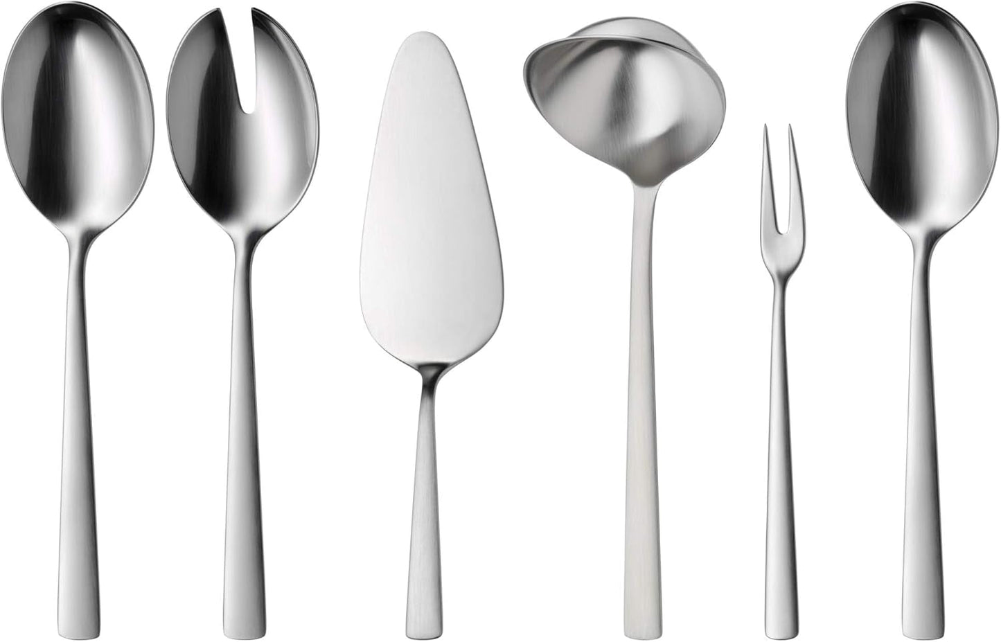 WMF Corvo Besteck Set 12 osob, 66 částí, 60 částí Mit Servierbesteck, Hohlheftmesser, Cromargan Protect Mattiert, Kratzbeständig, Spülmaschinenfest Kitchen Naty Shop