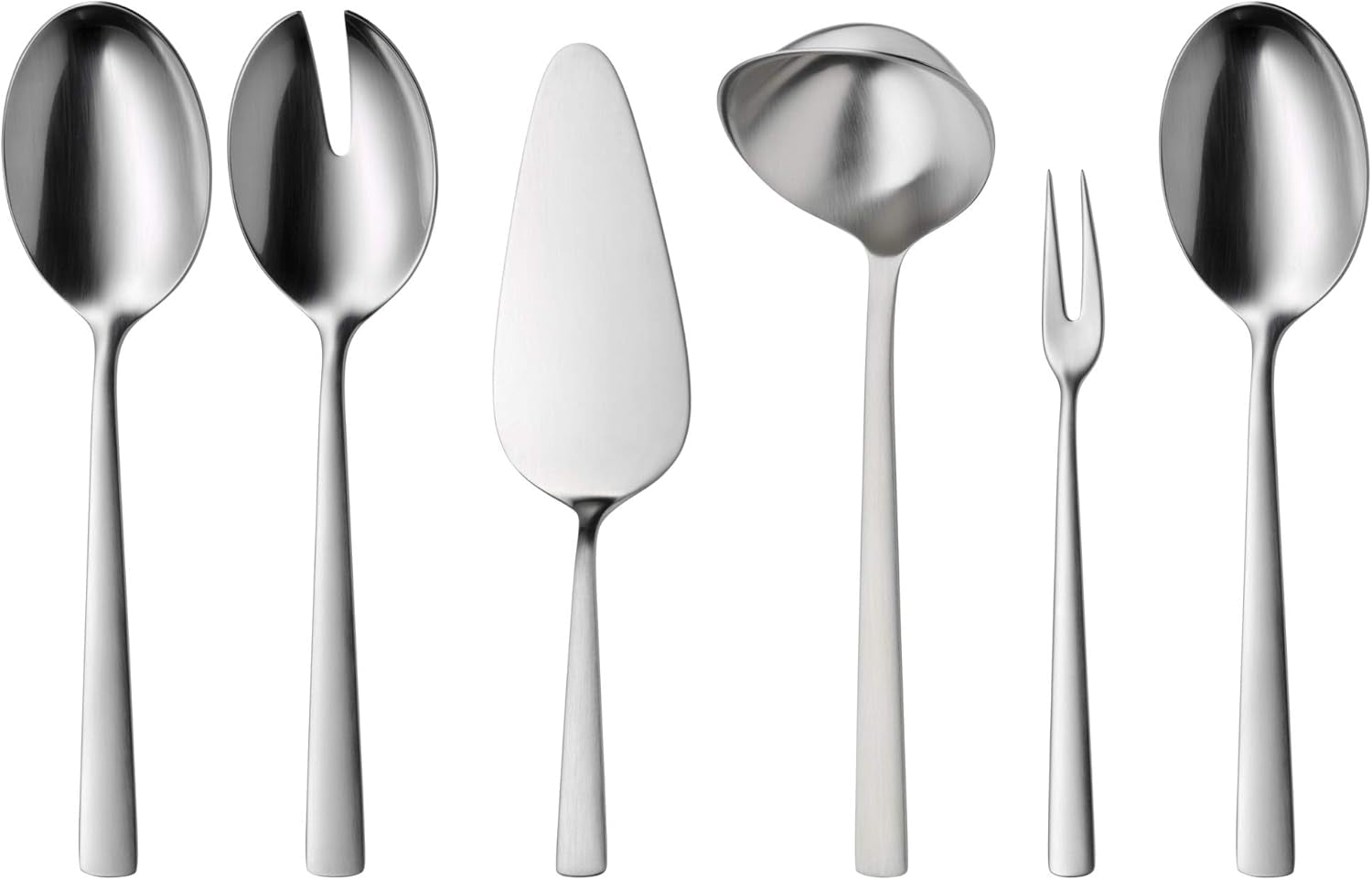 WMF Corvo Besteck Set 12 osob, 66 částí, 60 částí Mit Servierbesteck, Hohlheftmesser, Cromargan Protect Mattiert, Kratzbeständig, Spülmaschinenfest Kitchen Naty Shop