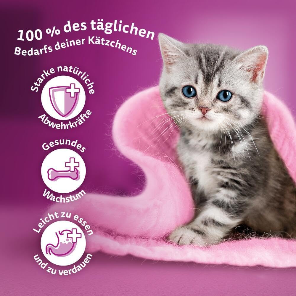 WHISKAS Junior sáčky na mokré krmivo, více balení, výběr z drůbežího masa v želé, 12 x 85 g