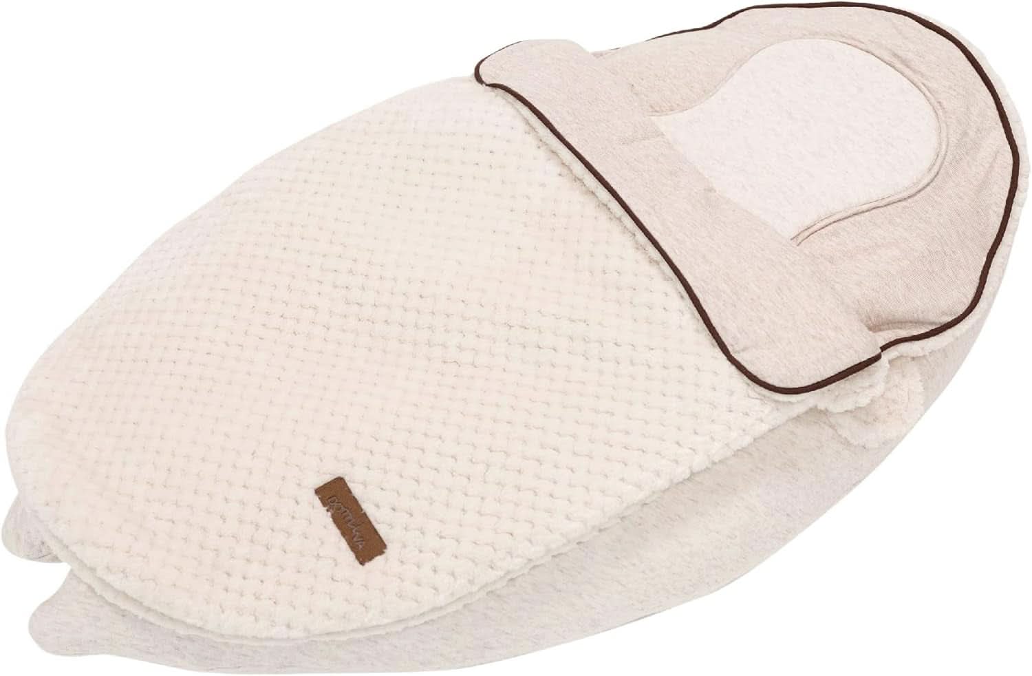 Multifunkční kojící polštář, 4v1, Soft Nova, béžový, jeden polštář: 202 cm, křeslo, 40 X 75 X 22 cm Příslušenství Potraviny a kojení Bebe Naty Shop