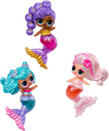 LOL Překvapení! Mermaids Makeover Magic Tots - Skutečný lesk na rty pro vás a vaši panenku, abyste se mohli sami vyrobit, namíchat a vytvořit make-up, Zábavná vodní hra, 6 panenek ke sbírání - Věk 4+