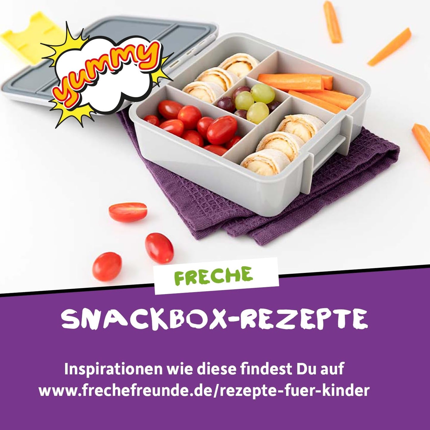 FRECHE FREUNDE KIDS, Bobs & DIKKAs Křupavé banánové kakaové müsli, křupavé čokoládové müsli pro děti, nízký obsah cukru, bez přísad, 100% vegan, 6 kusů (6 x 280 g)