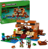 LEGO Minecraft The Frog House, domeček na hraní s figurkami včetně zombie, slizu a tonoucího muže, plus doplňky, jako je hračka člun a pracovní stůl, dárek pro chlapce a dívky od 8 let 21256 Stavebnice Besuche den LEGO-Store Single