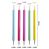 5 Stück Dotting Pen Set, Nagelpunkt-Stift, Dotting Pen Punktierung Stift Marbleizing Werkzeug Nagellack Maniküre Dot Nail Art Set, Marmorier-Werkzeug-Set, Punkte, Nagelkunst, Nagel Werkzeug Set