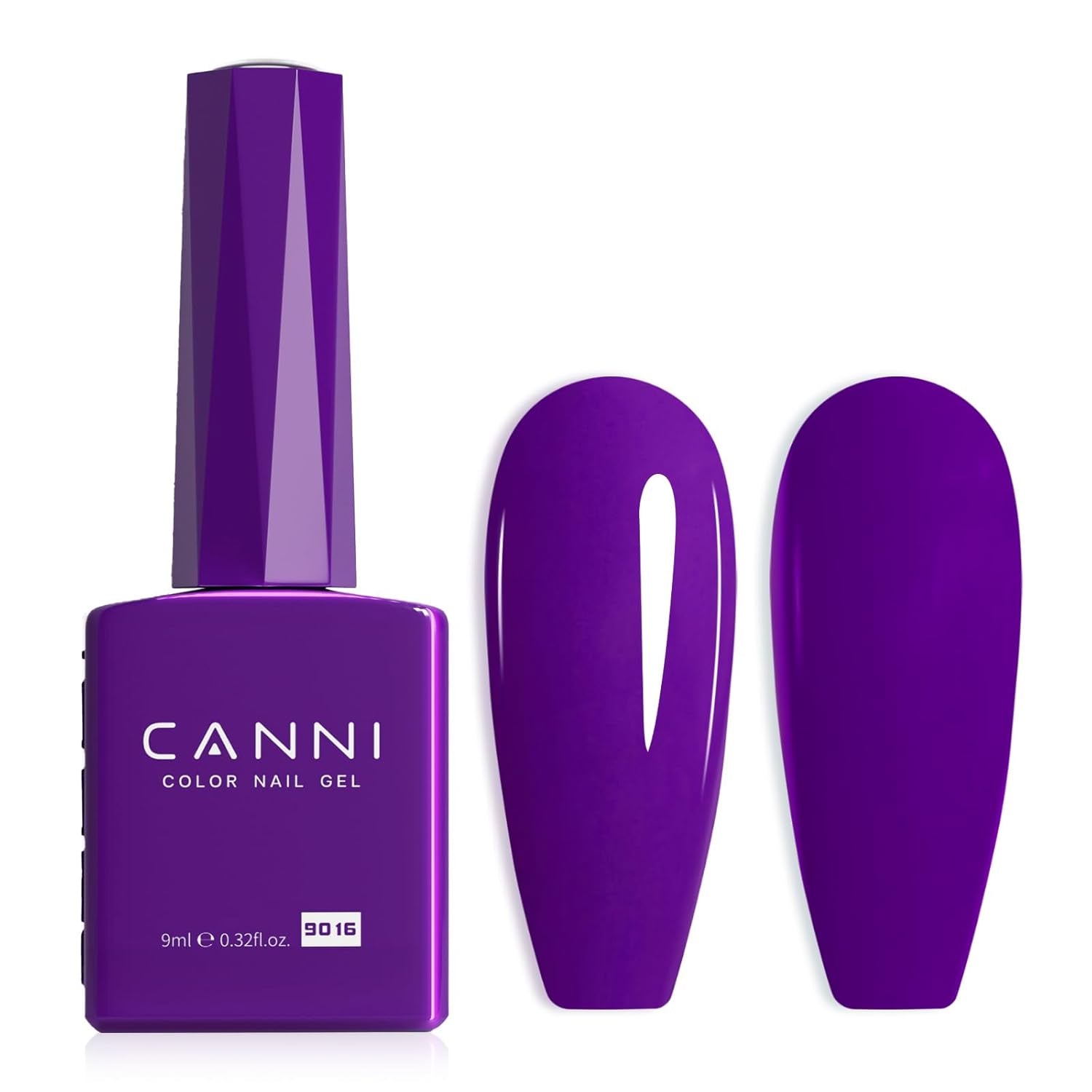 CANNI gel lak na nehty, semipermanentní, tmavě fialový, lak na nehty, UV gel, soak off, manikúra
