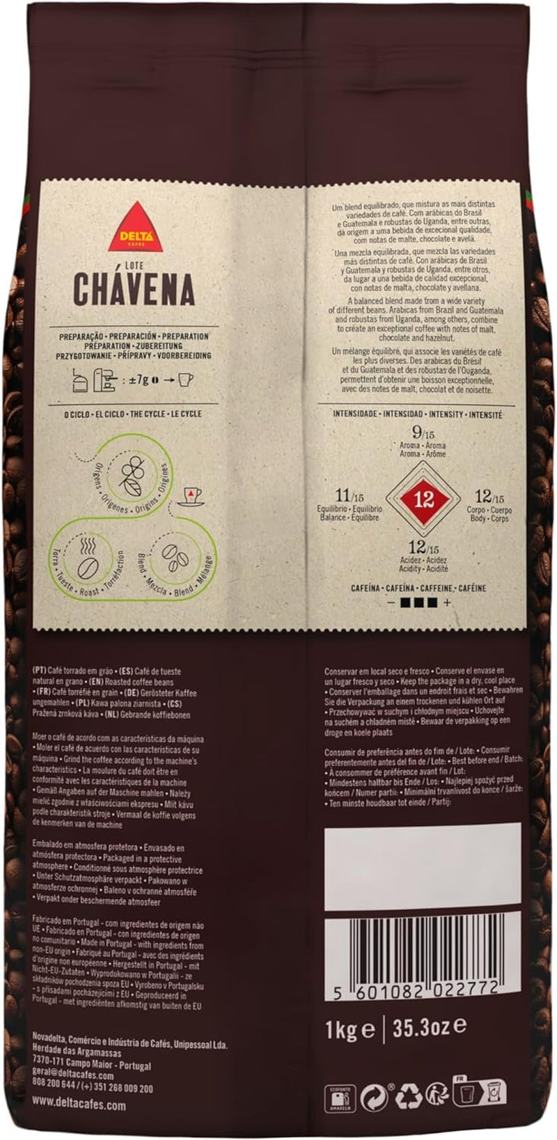 Káva Delta Original, celá zrna, 1 kg