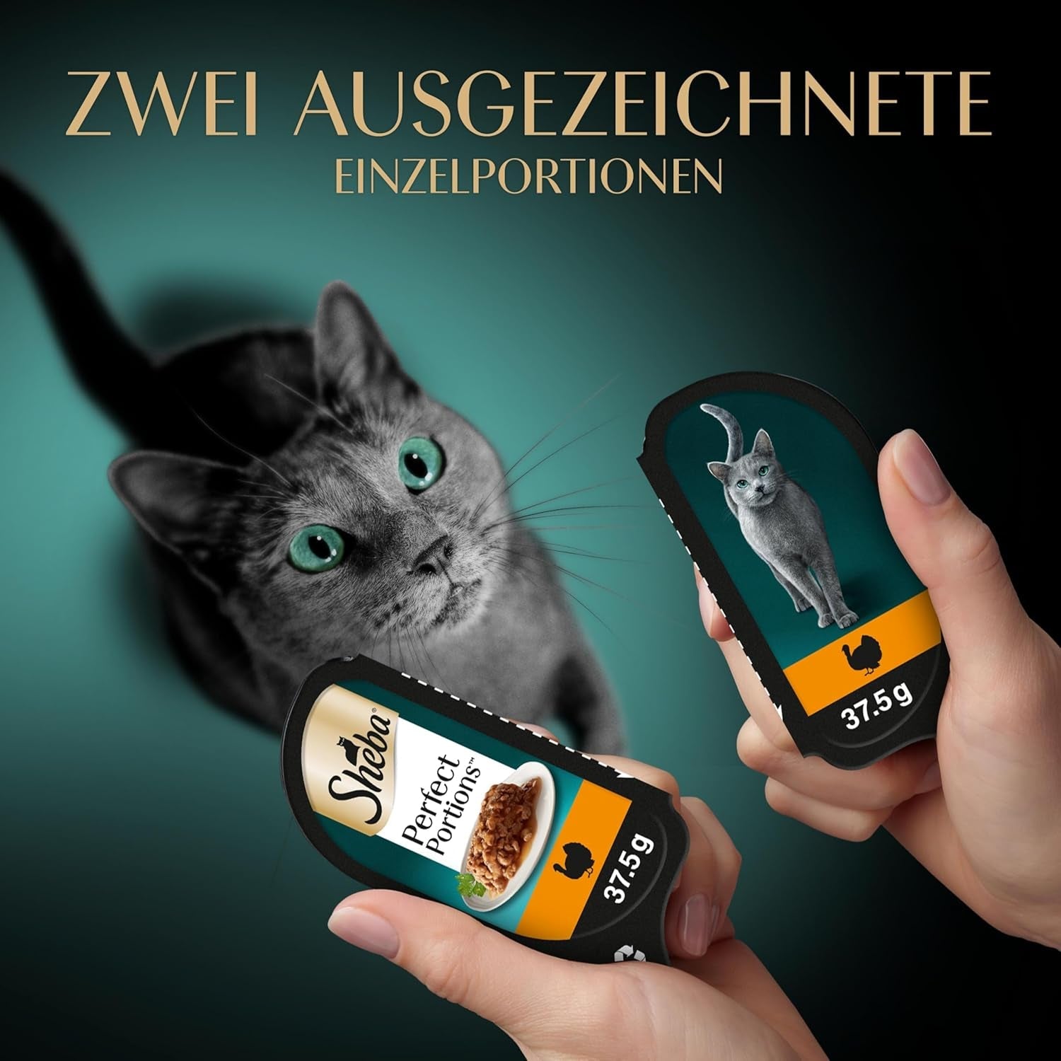 SHEBA Perfect PORTIONS omáčka pro kočky s krůtím masem 8 x 3 x (2 x 375 g)