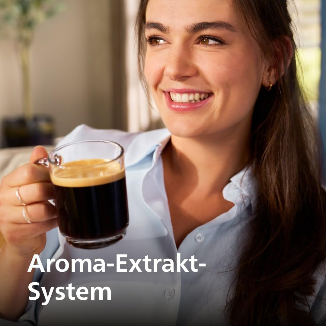 Automatický espresso kávovar PHILIPS řady 2200 - 2 kávové speciality, dotykový displej, klasický napěňovač mléka, keramický mlýnek, matná černá (EP2220/10)