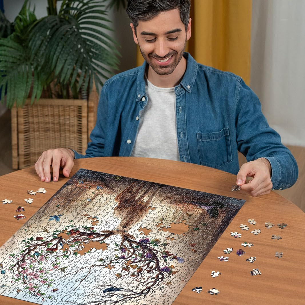 Ravensburger Puzzle 12000459 - The Magic Deer - 1000dílné puzzle pro dospělé a děti od 14 let, puzzle s jelenem Puzzle Naty Shop