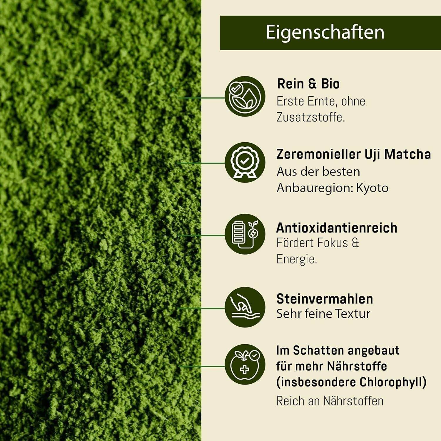 Ceremonial Grade UJI – 30g Box – Bio – 100% japonská Matcha – První sklizeň – Pure Matcha – Mletá