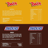 Mixed Minis, Snickers, Bounty, Twix, Milky Way, Čokoláda hromadné balení, Jedno balení (1 x 400 g) (balení 5 ks)