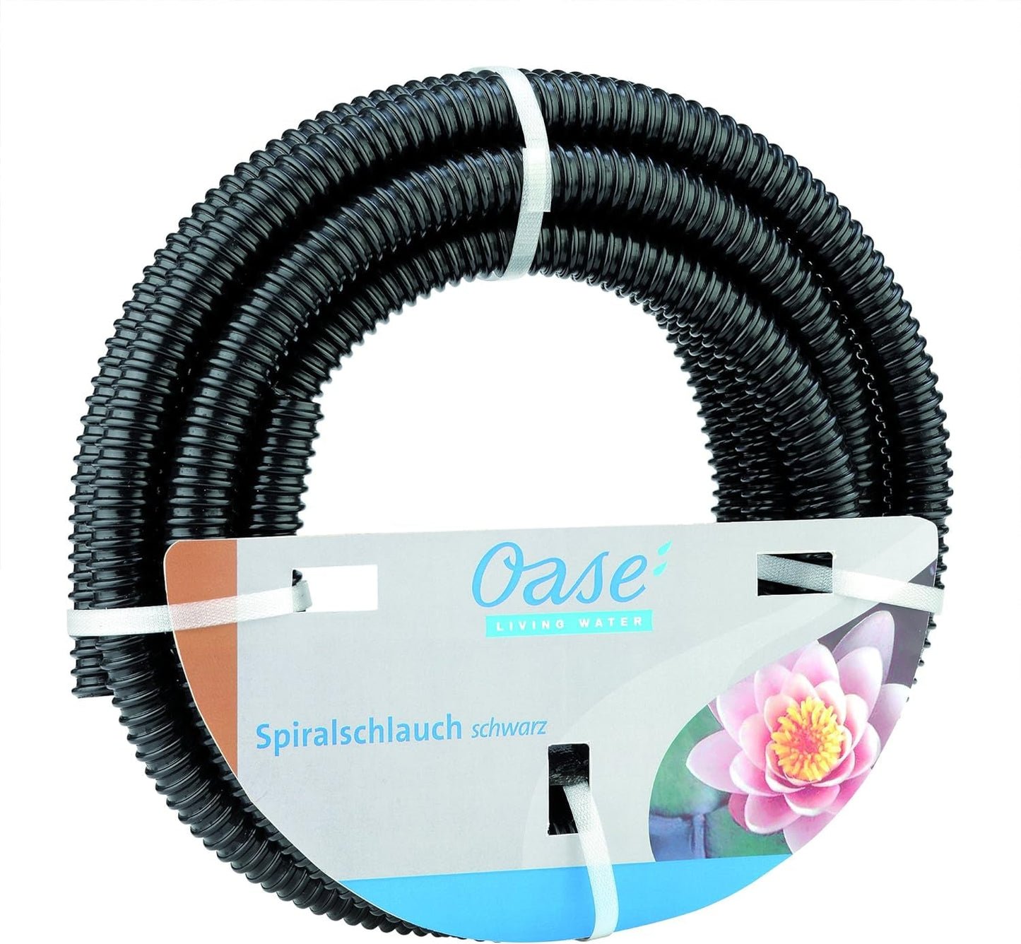 Oase Spiral Hose 57529 (Ø 19 mm), 5m - Vysoce kvalitní jezírková hadice na zahradu a jezírko, flexibilní hadice na vodu, lze použít jako sací hadice, hadice čerpadla, černá