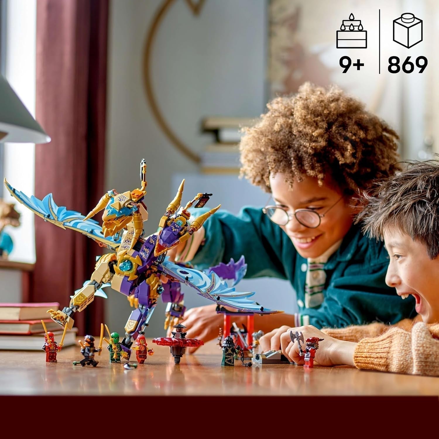 LEGO NINJAGO Lightbow Dragon - hračka s 8 minifigurkami a Spinjitzu kolem - interaktivní ninja stavební hračka pro chlapce a dívky starší 9 let - tip na dárek pro fanoušky 71836 Stavebnice Besuche den LEGO-Store