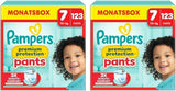 Pampers Premium Protection Pants velikost 5, 144 plen, 11 kg - 17 kg, s 360° nastavením a měkkými manžetami proti vytečení pro optimální pohodlí a ochranu