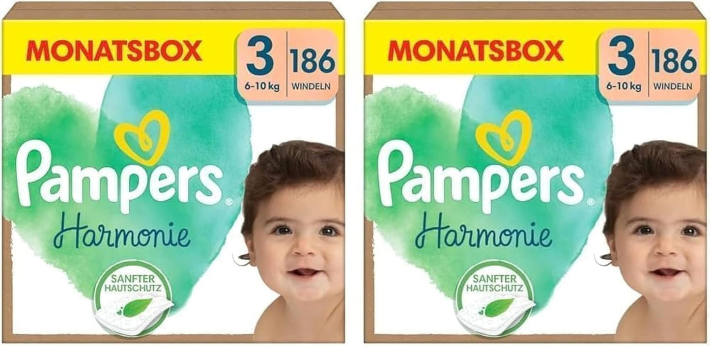 Plenky Pampers Harmony vel. 1, plenky 180, 2kg-5kg, jemná ochrana pokožky se 100% ochranou Pampers