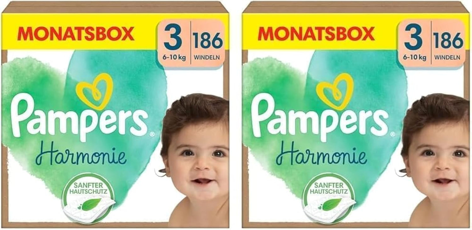 Plenky Pampers Harmony vel. 1, plenky 180, 2kg-5kg, jemná ochrana pokožky se 100% ochranou Pampers