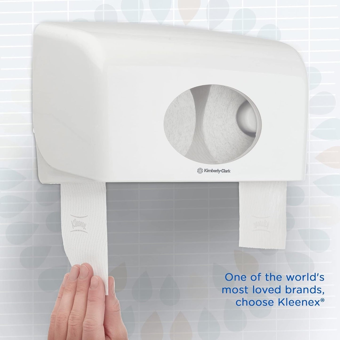 Kleenex Standardní role 8441 toaletní papír – 2vrstvý toaletní papír – 6 balení po 6 rolích x 600 listů, bílá (36 rolí/21 600 listů celkem)