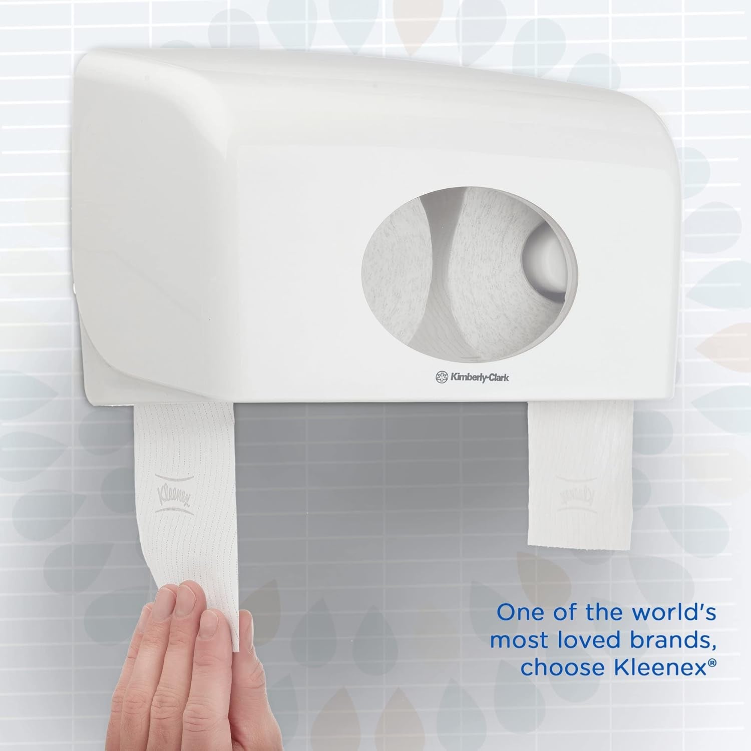 Kleenex Standardní role 8441 toaletní papír – 2vrstvý toaletní papír – 6 balení po 6 rolích x 600 listů, bílá (36 rolí/21 600 listů celkem)