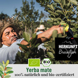 ORIGEENS BIO YERBA MATE s pomeranči 200 G - Ovocný čaj I Bio čaj Yerba Maté nepražený, bez stonků a prachu I Energizující a detoxikační nápoj