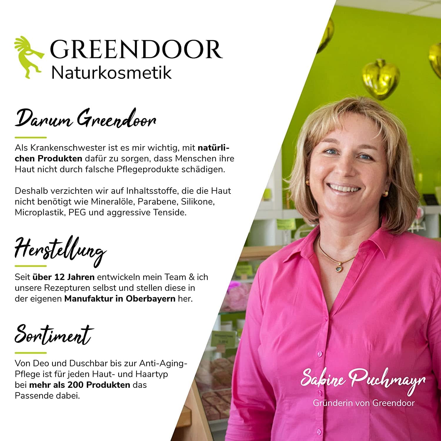 GREENDOOR Eye Roll-On Aloe Vera, přírodní oční sérum proti vráskám, 10 ml Cosmetics and Beauty Naty Shop