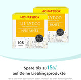 LILLYDOO Skin Friendly Pants Velikost 5 (12-17 kg) Měsíční balení (105 kusů)