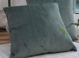 Závěs Box Polštář Dekorativní Polštář DxŠ 45X45 Cm Zelený Jacquard "Greta" S designem rybí kosti Snadná údržba Zapínání na zip Měkká výplň 320G - Různé barvy, 2023510 Cestovní polštáře Naty Shop Regards