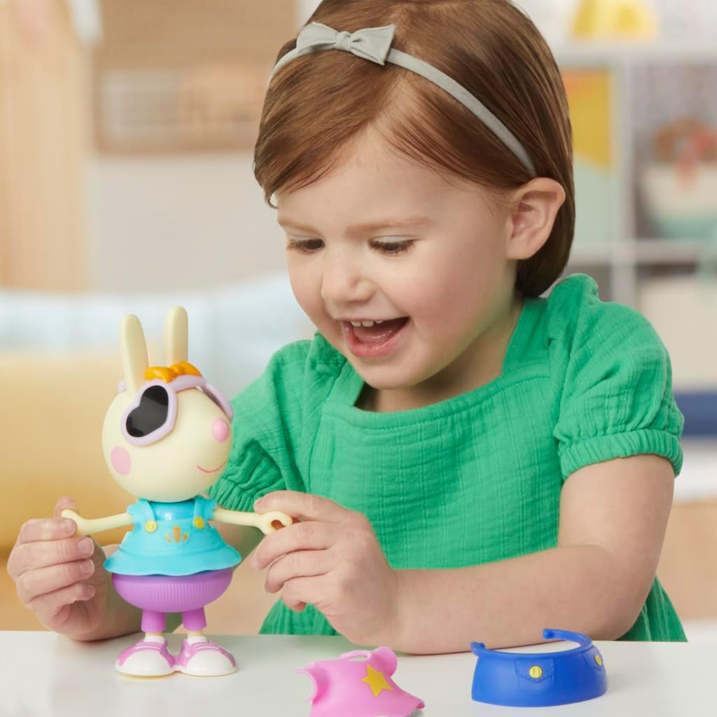 Prasátko Peppa Luisa Spoon - Zábavná figurka na převlékání, 15 cm panenka s doplňky a oblečením, sada interaktivních hraček pro batolata od 3 let