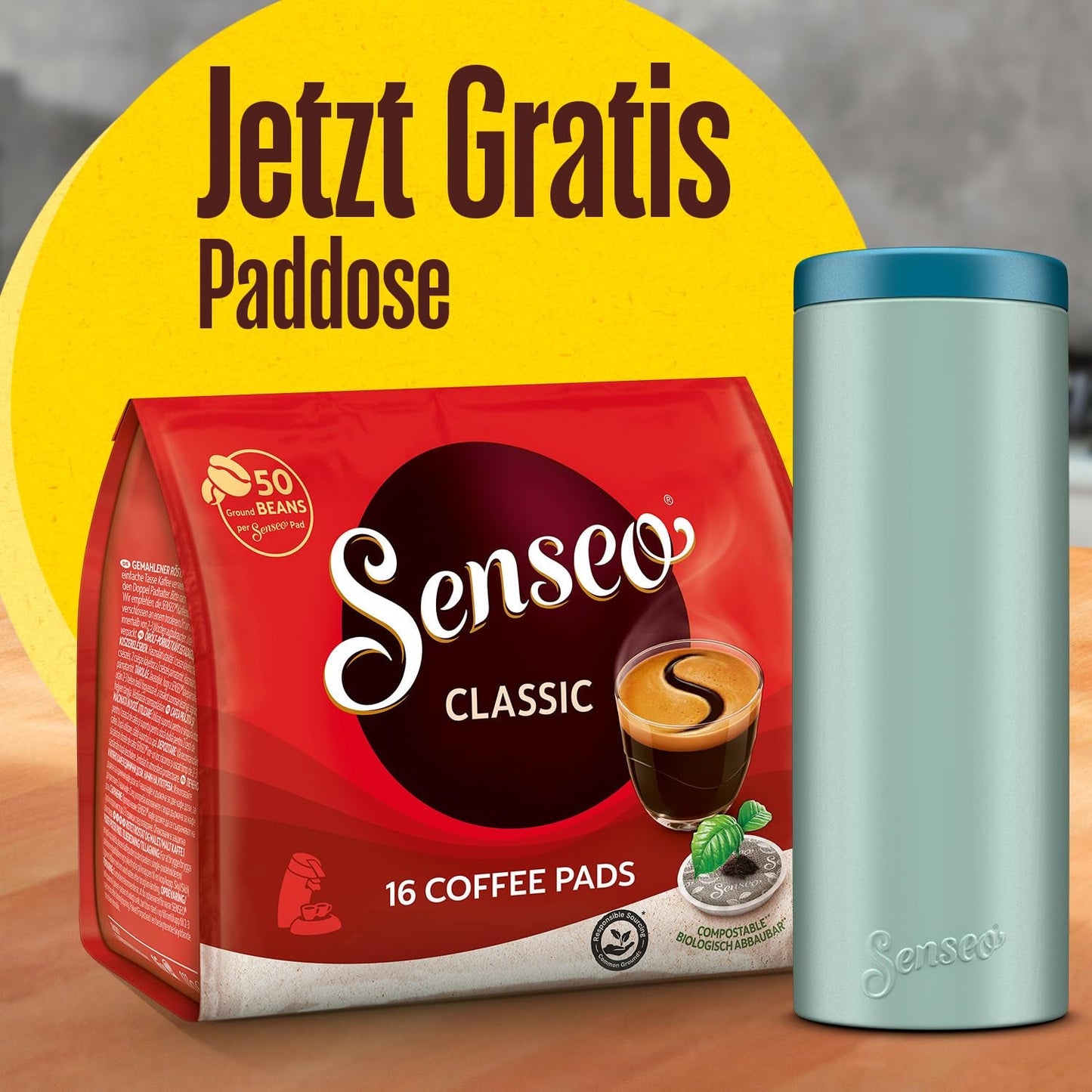 Classic Pads, 10 x 16 Getränke, 160 Kaffee Pods, včetně Pad Dose
