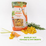 Freche Freunde Bio zeleninové nudle 'mrkev' 25% obsah zeleniny Vegan 6 balení (6 x 300 g)