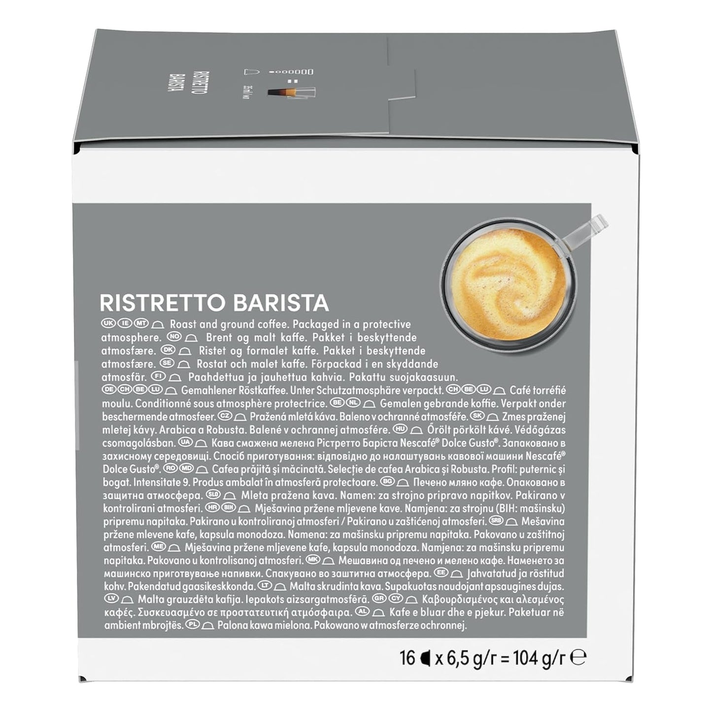 NESCAFÉ DOLCE GUSTO Ristretto Barista Kaffeekapseln 3er Pack (3 x 16 kapslí)