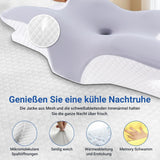 Hothands Memory Foam Polštář Ergonomický ortopedický polštář Boční Zadní Polštář pro úlevu od bolesti břicha Zlepšení kvality spánku 62X41X13/11cm Krční ortopedické polštáře Naty Shop