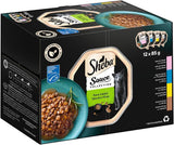 Sheba Sauce Collection Tác Multipack, kvalitní odrůda MSC, 4x12x85g