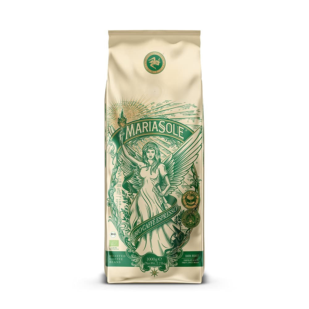 Organická káva na espresso, 250g sáčky – tradiční pražená na dřevěném ohni, Artisanal – prémiová organická kávová zrna pro automatické espresso kávovary a portafiltr