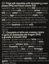 Lindt HELLO Jahodový čokoládový tvarohový koláč | Tyčinka 100g | Mléčná čokoláda s náplní z jahodového tvarohu | Čokoládová tyčinka | Čokoládový dárek (balení 5 ks)