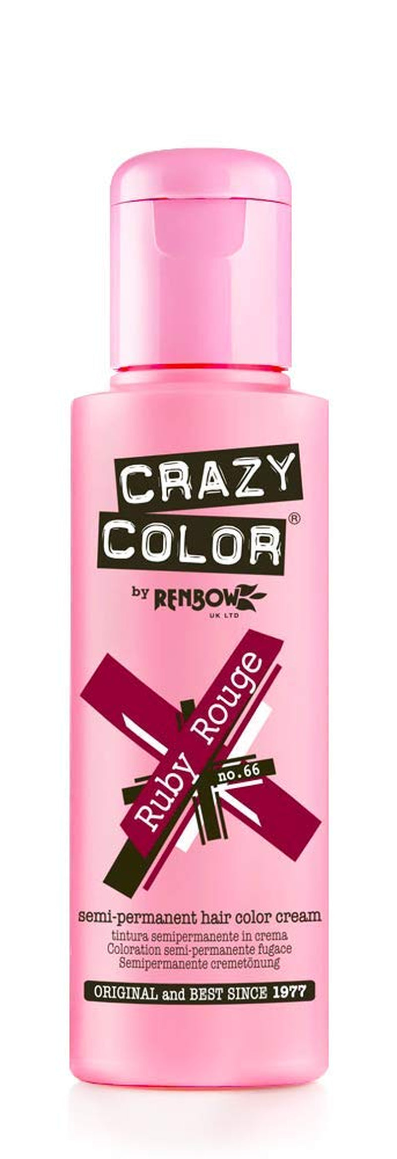 GO TOXIC UV semipermanentní krém na barvení vlasů, 100 ml (1 balení) Naty Shop Ruby červená barva na vlasy 100 Ml (1 balení)
